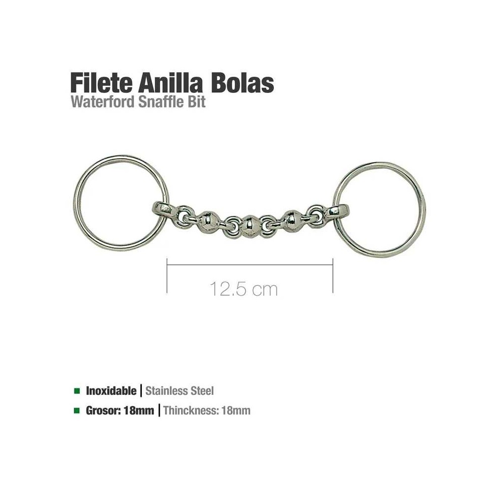 Filete anilla inox bolas 21549-50 12.5cm