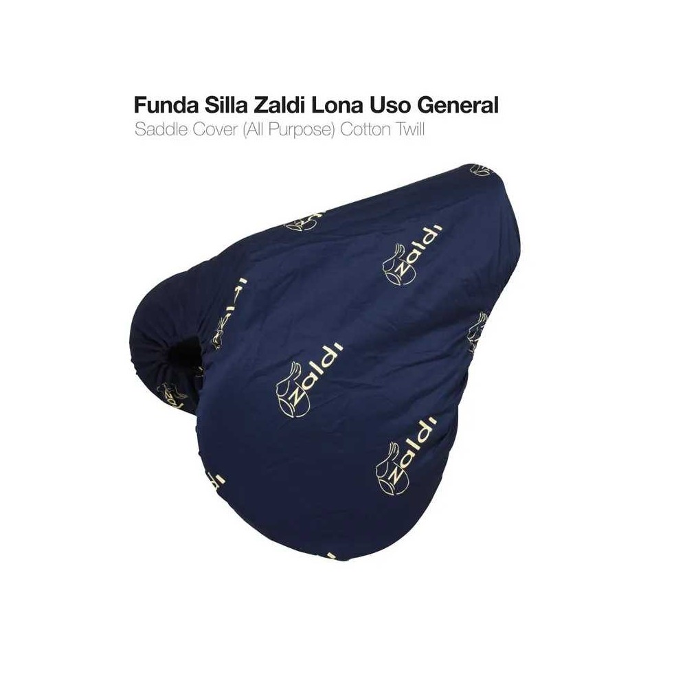 Funda silla zaldi lona azul