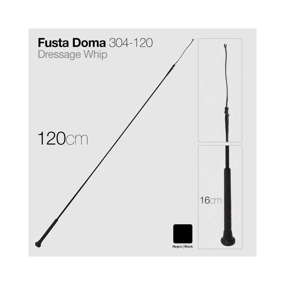 Fusta doma 304-120 negro 120cm