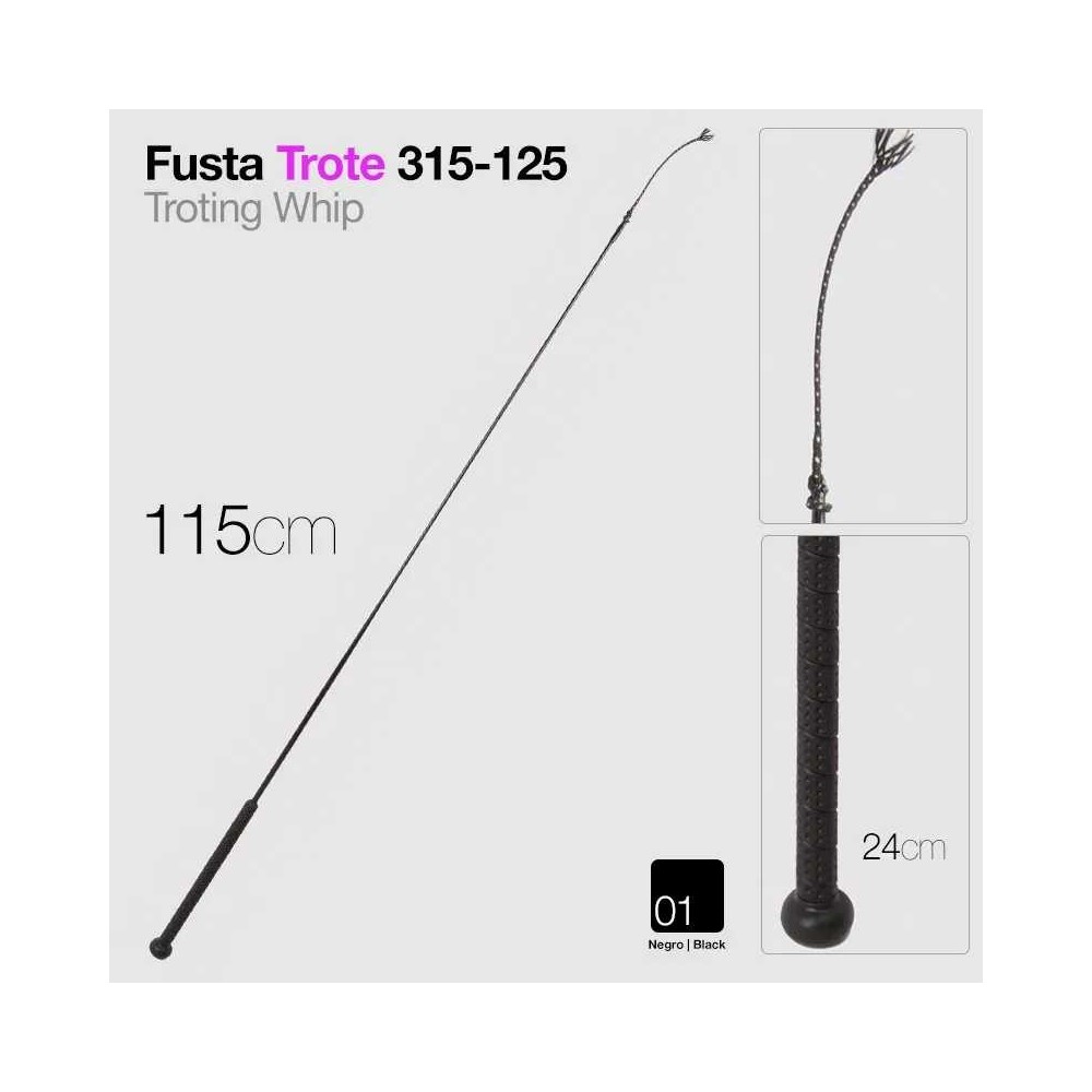 Fusta trote 315-125 negro 115cm