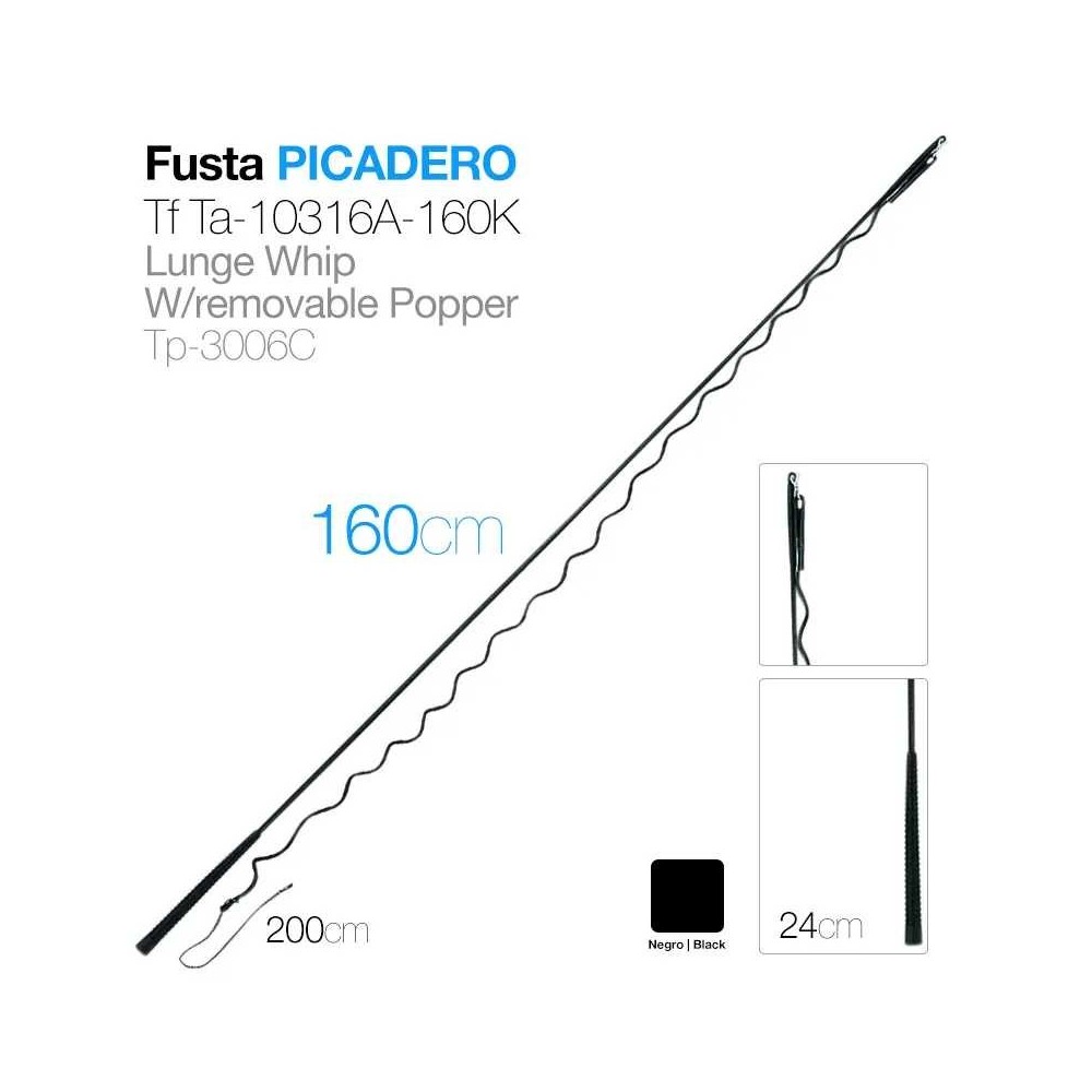 Fusta picadero tf ta-10316a-160k 160cm