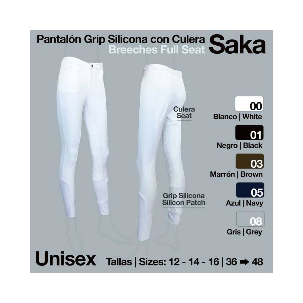 Pantalón grip silicona saka culera