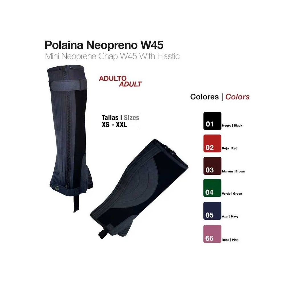 Polaina neopreno adulto w45