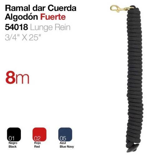 Ramal dar cuerda algodón fuerte 54018 8m