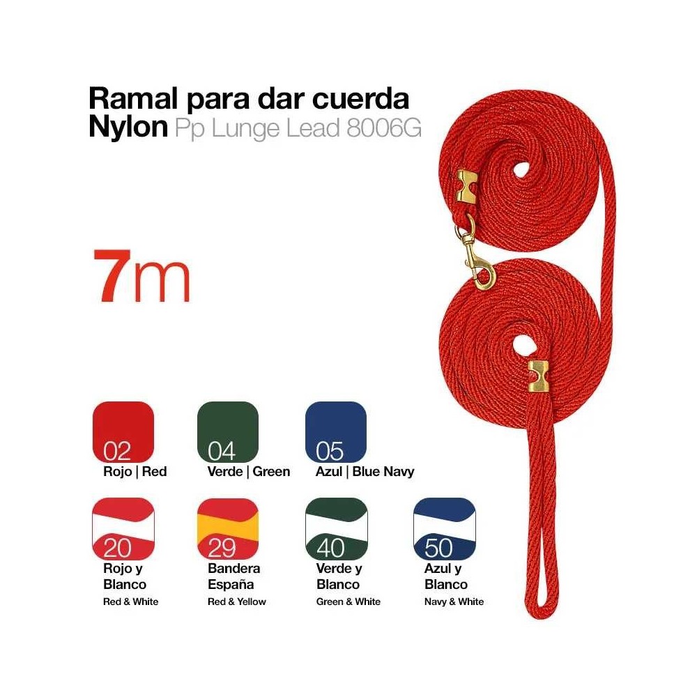 Ramal dar cuerda nylon 8006g 7m