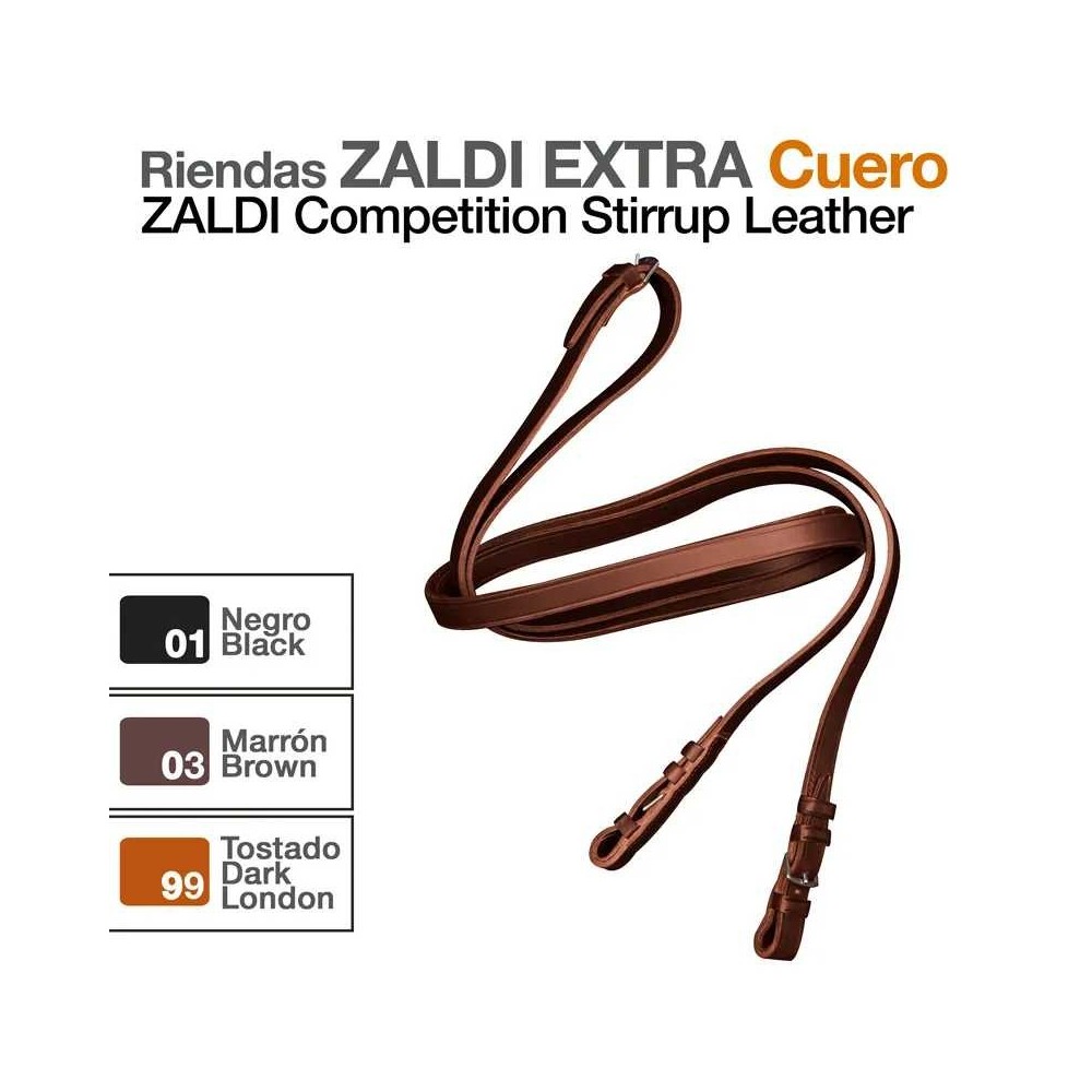 Riendas zaldi extra cuero