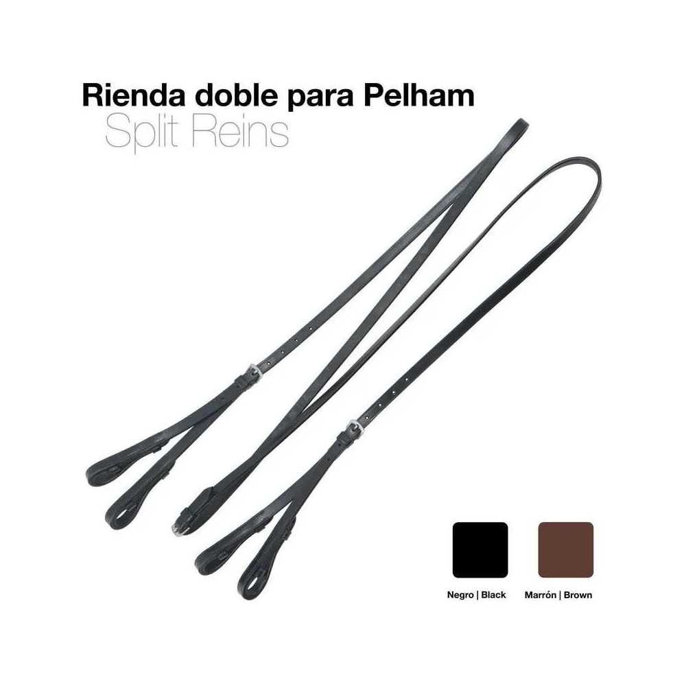 Riendas doble para pelham 1442