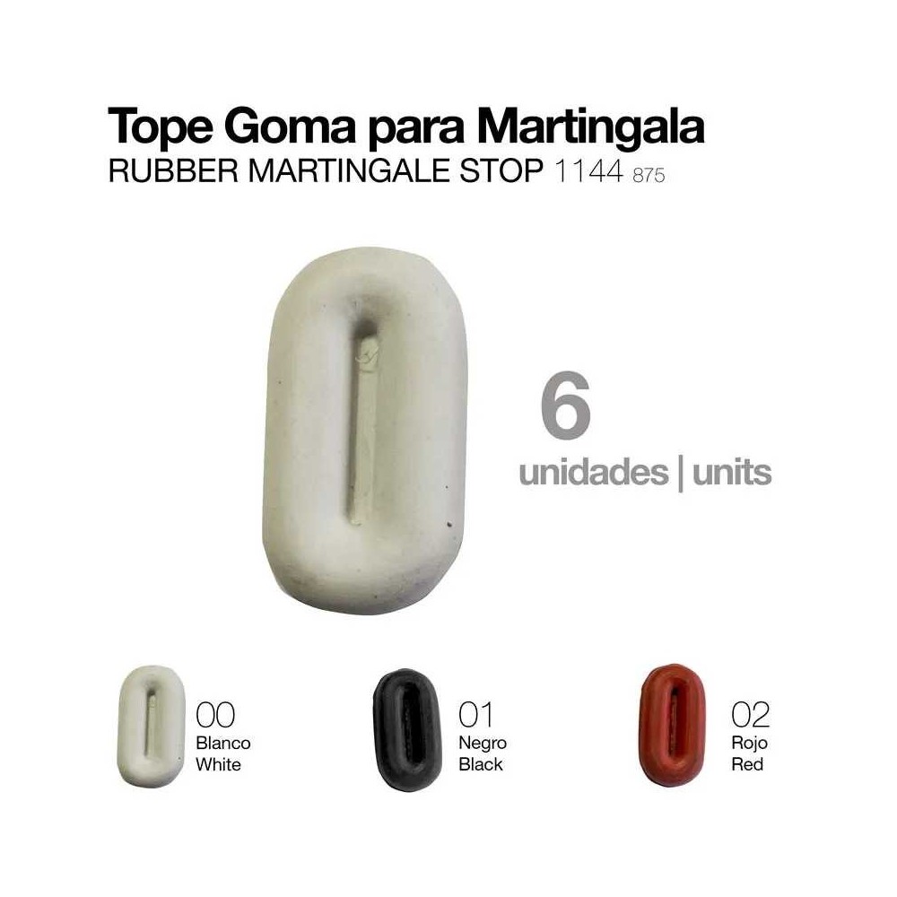 Tope goma para martingala 875 6 unidades