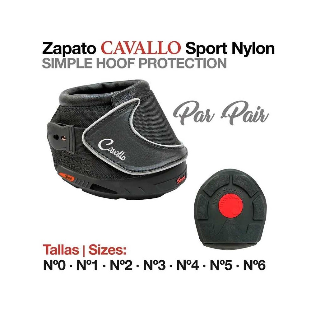 Zapato cavallo sport nylon par negro