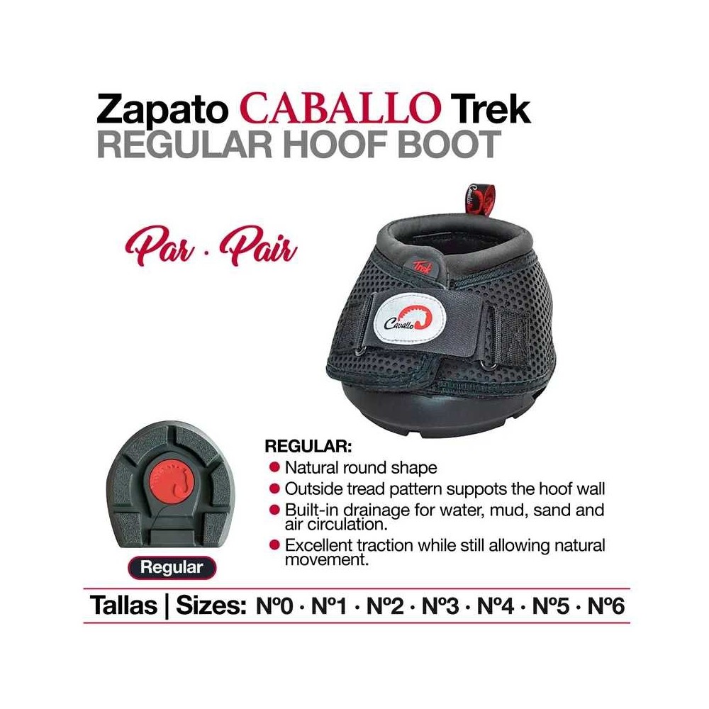 Zapato caballo trek regular par