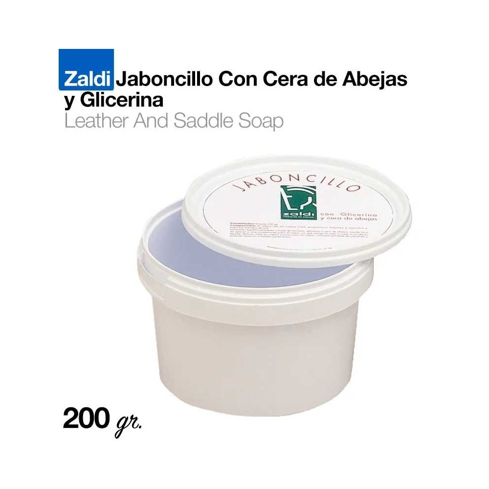 Zaldi jaboncillo con cera abeja y glicerina 200gr