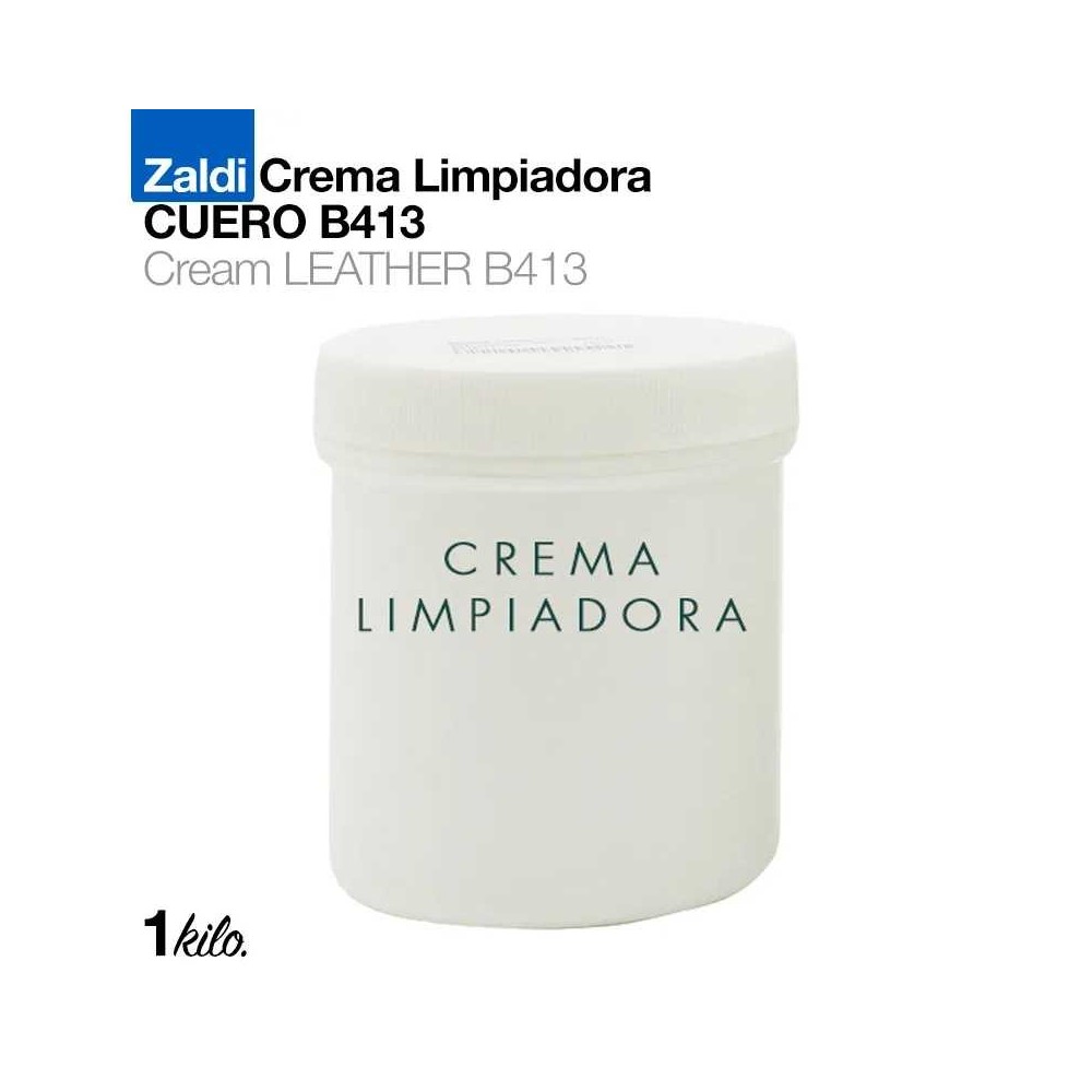 Zaldi crema limpiadora cuero b413 1kg