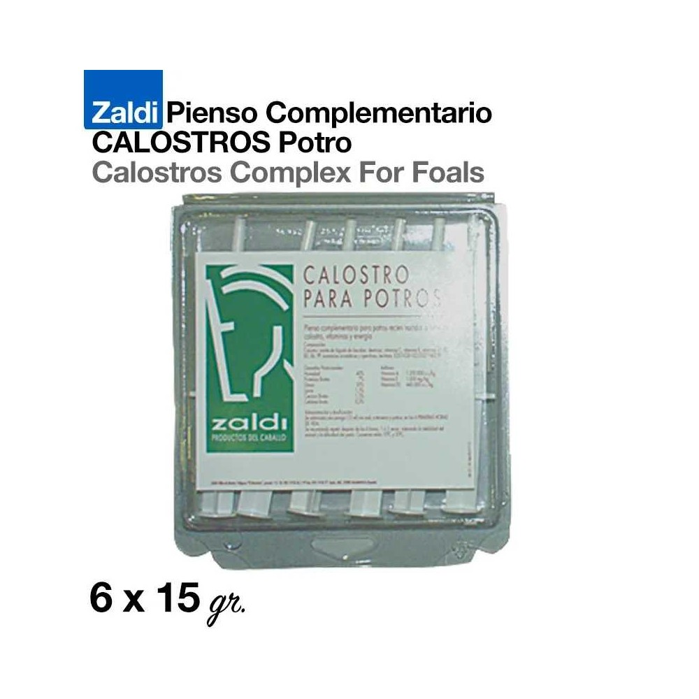 Zaldi pienso complementario calostros potro 6x15gr