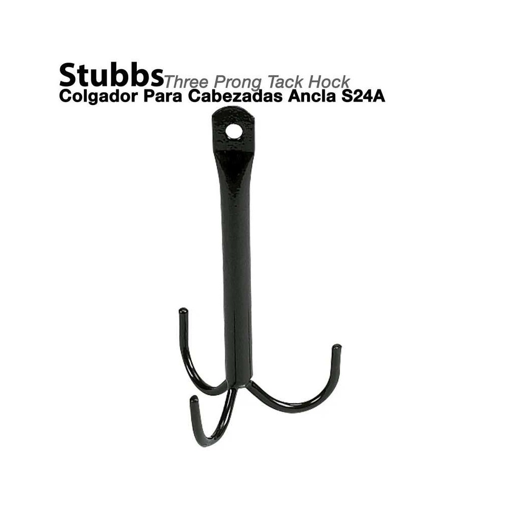 Colgador para cabezadas ancla stubbs s24a negro