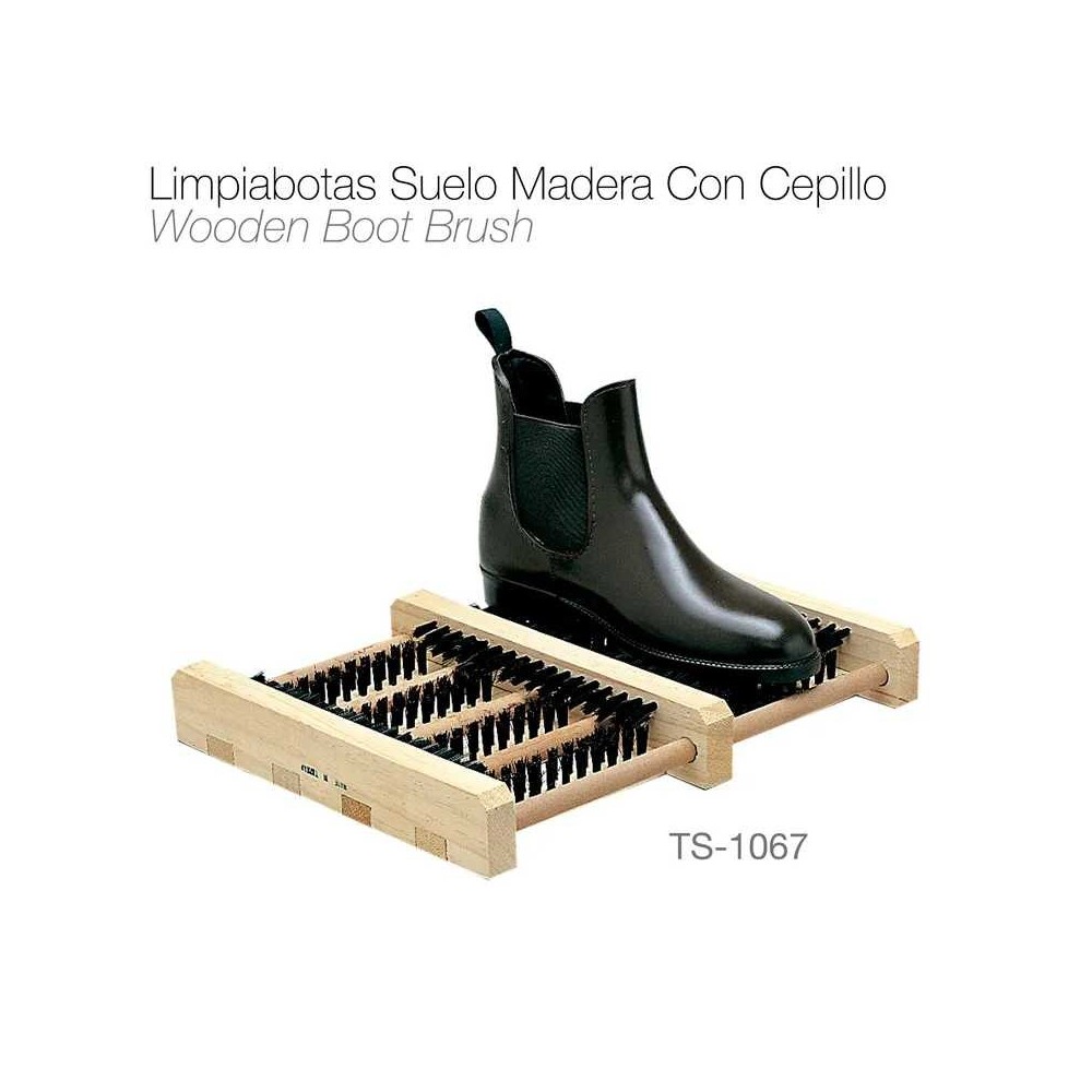 Limpiabotas suelo madera con cepillo