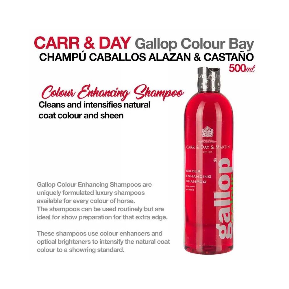 Carr & day champú caballos alazán & castaño 500ml