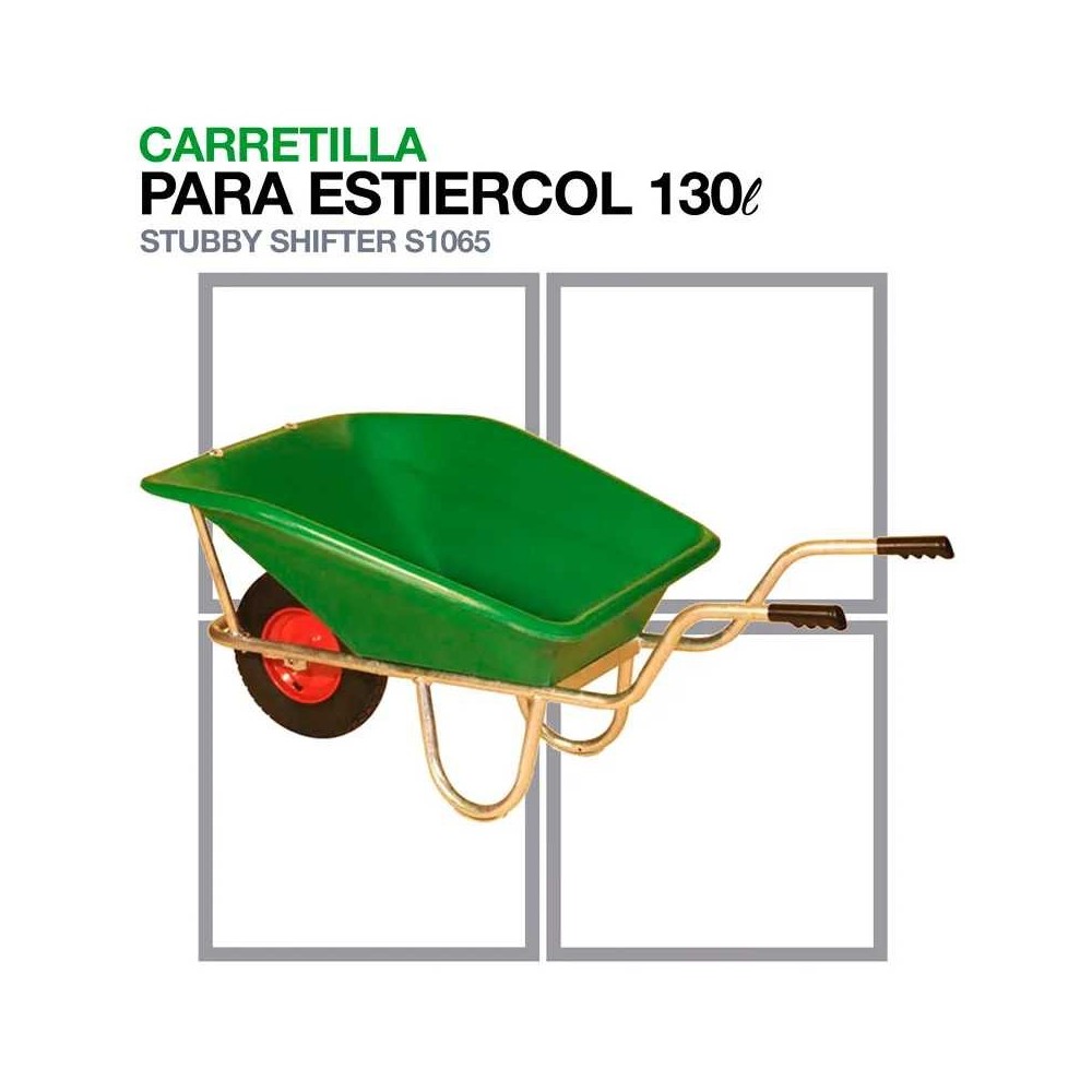 Carretilla para estiercol s1065 capacidad 130l