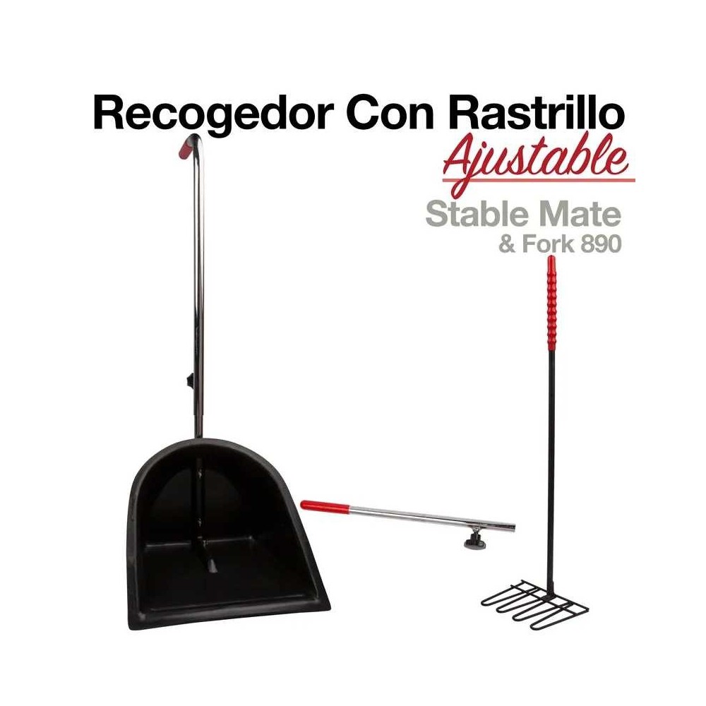 Recogedor con rastrillo ajustable 890