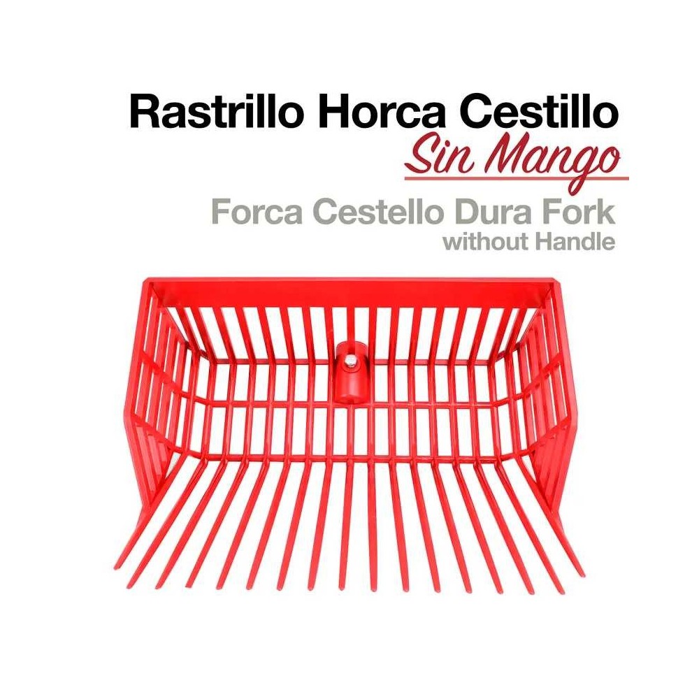 Rastrillo horca cestillo sin mango dura fork