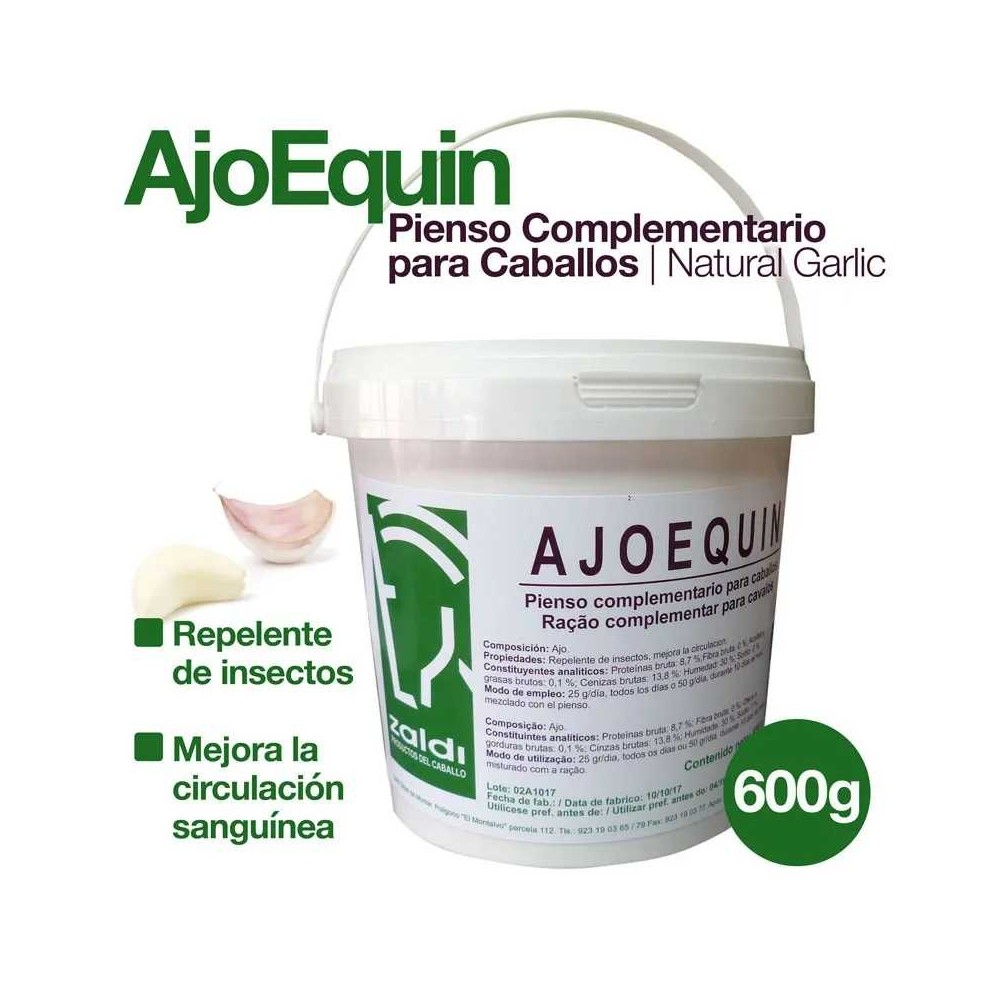 Zaldi pienso complementario ajoequin 0.600gr