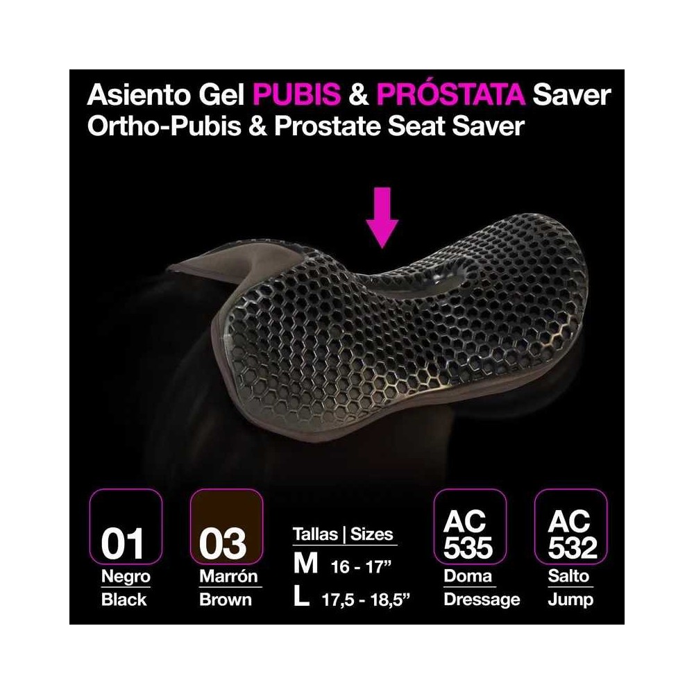 Asiento gel pubis & próstata saver