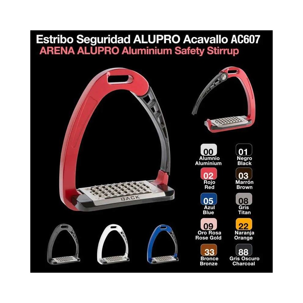 Estribo seguridad alupro acavallo ac607