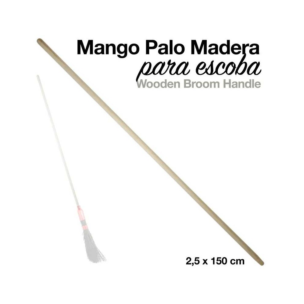 Mango palo madera para escoba