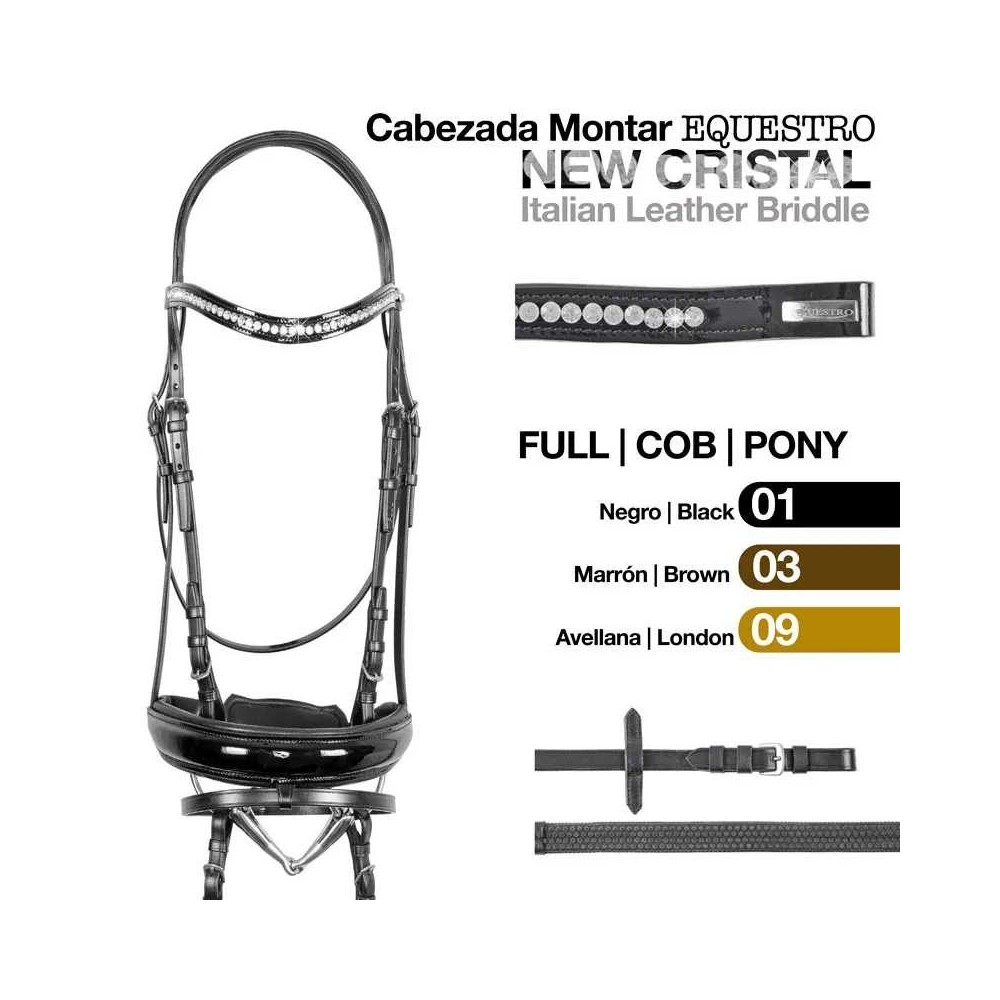 Cabezada montar crystal r/goma