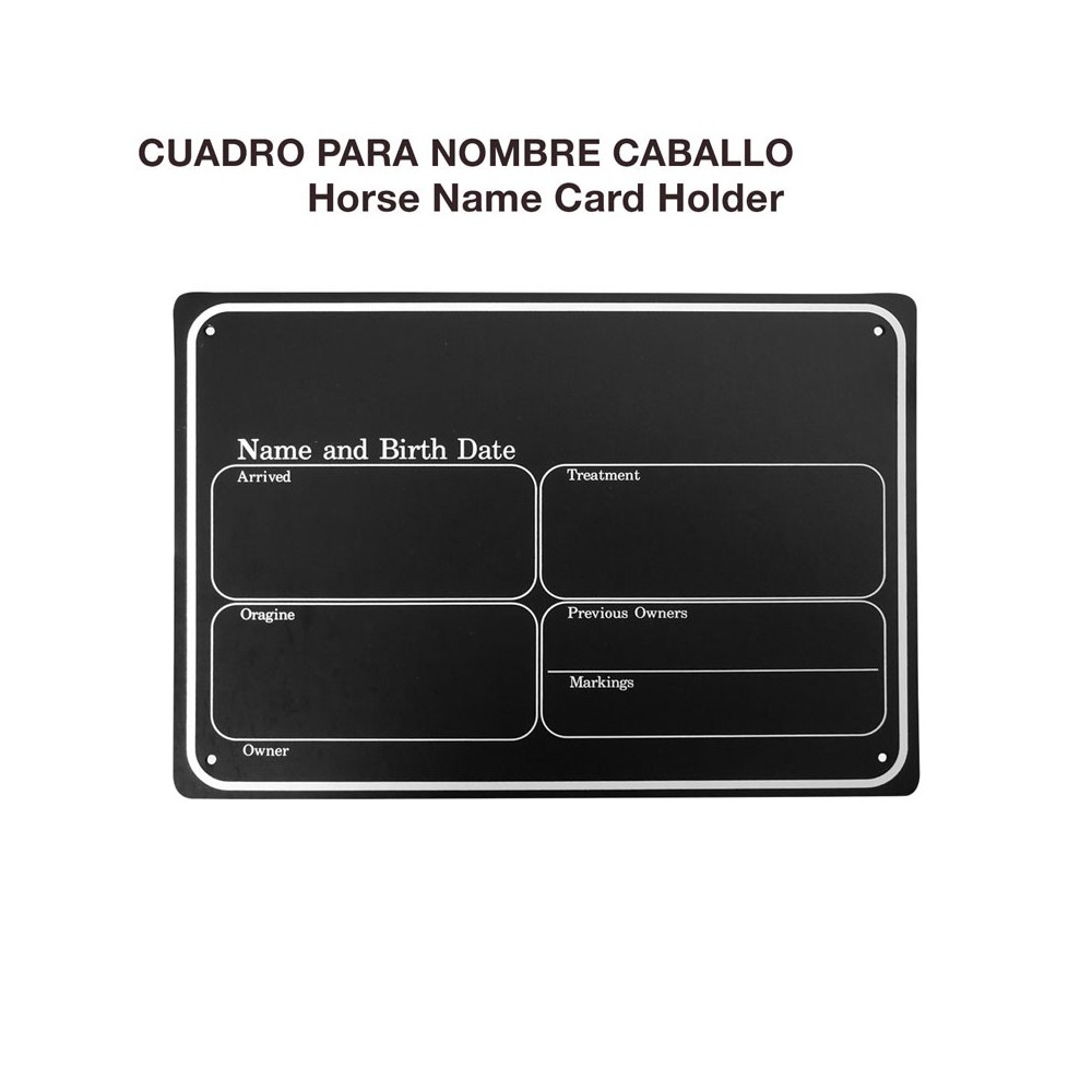 Cuadro para nombre caballo va00700