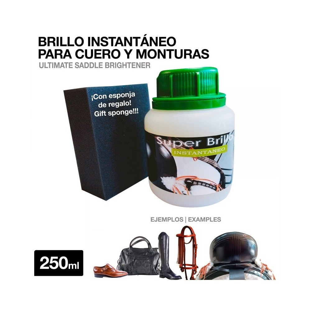 Brillo instantaneo para cuero y monturas 250ml.