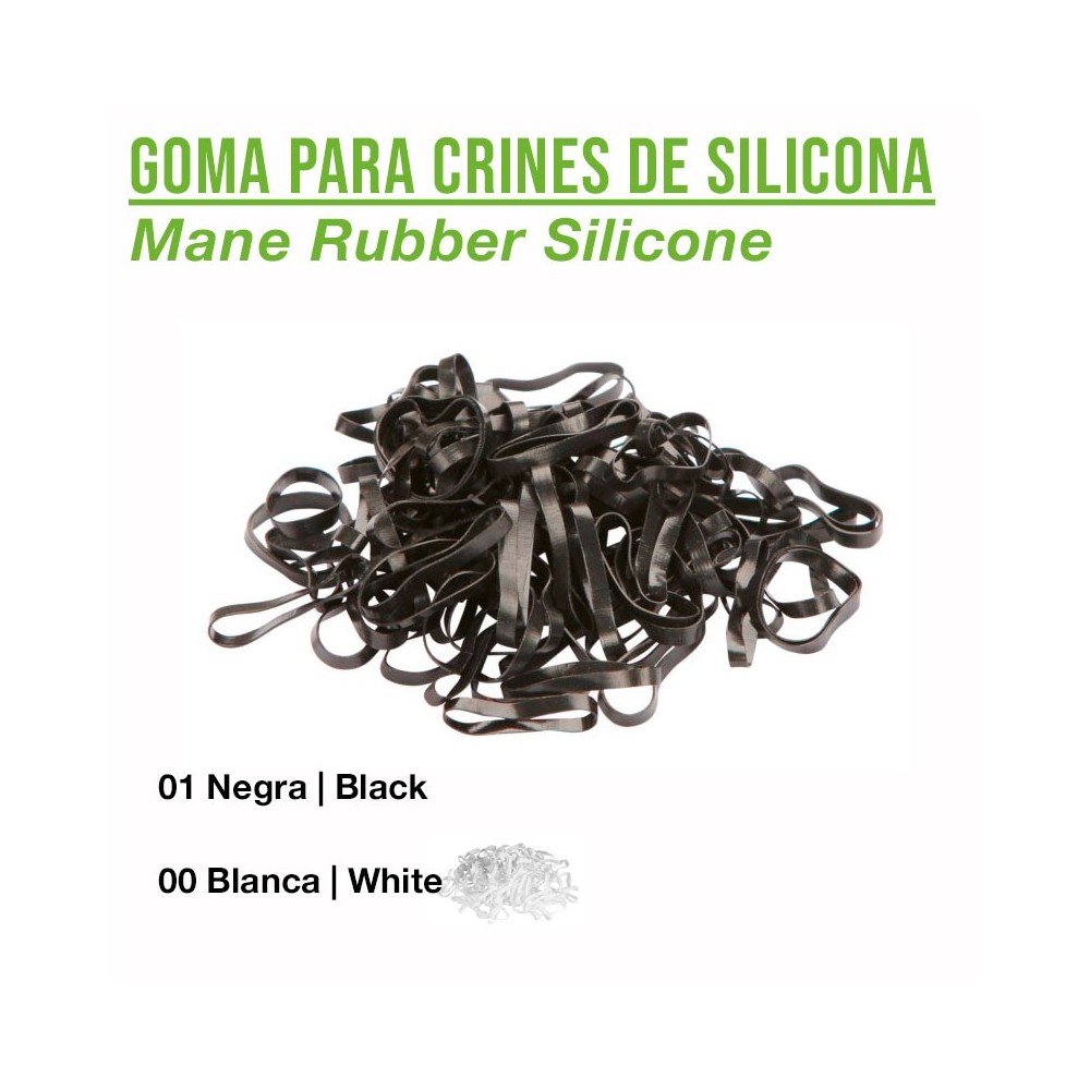 Goma para crines de silicona