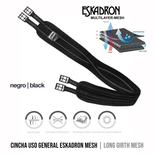Cincha uso general eskadron mesh 322300 660 290 negro