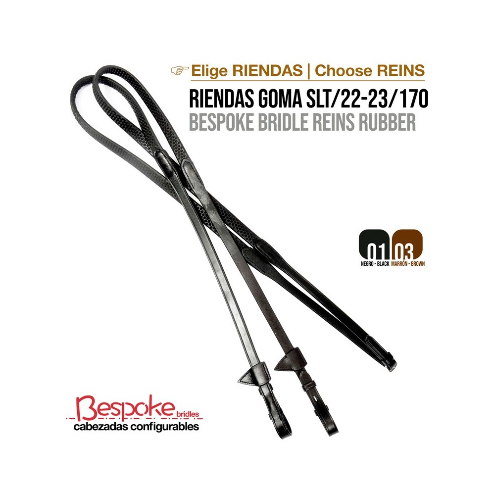 Cabezada configurable riendas goma slt/22-23/170