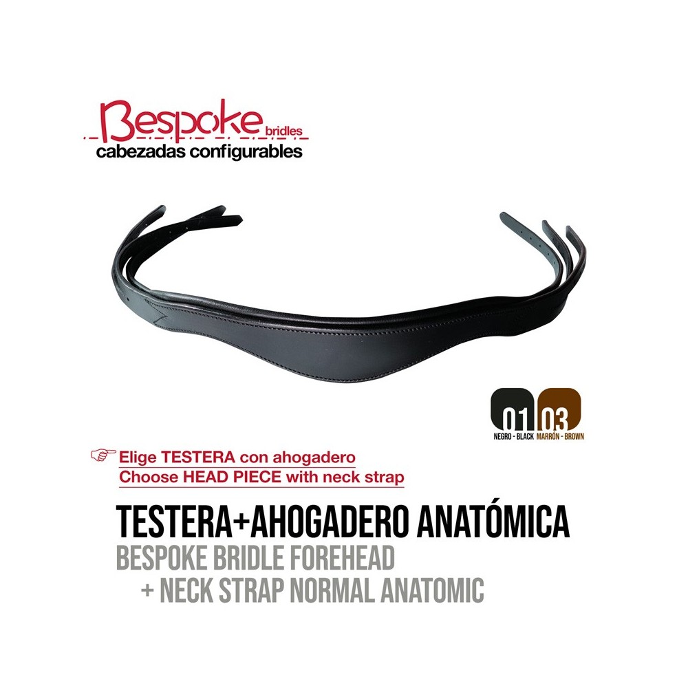 Cabezada configurable testera & ahogadero anatomica