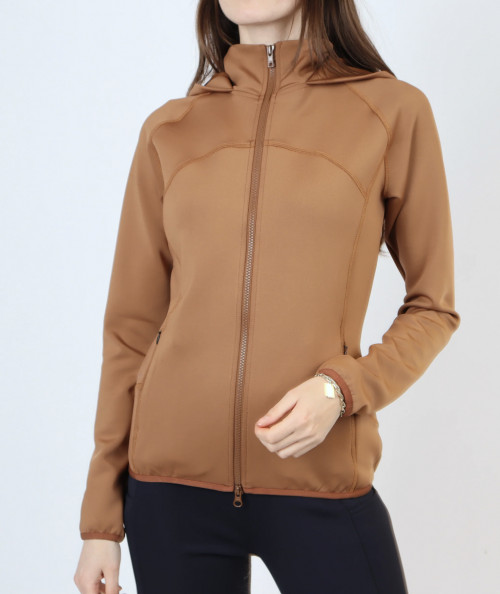 SUDADERA LIZA CON CAPUCHA MONTAR