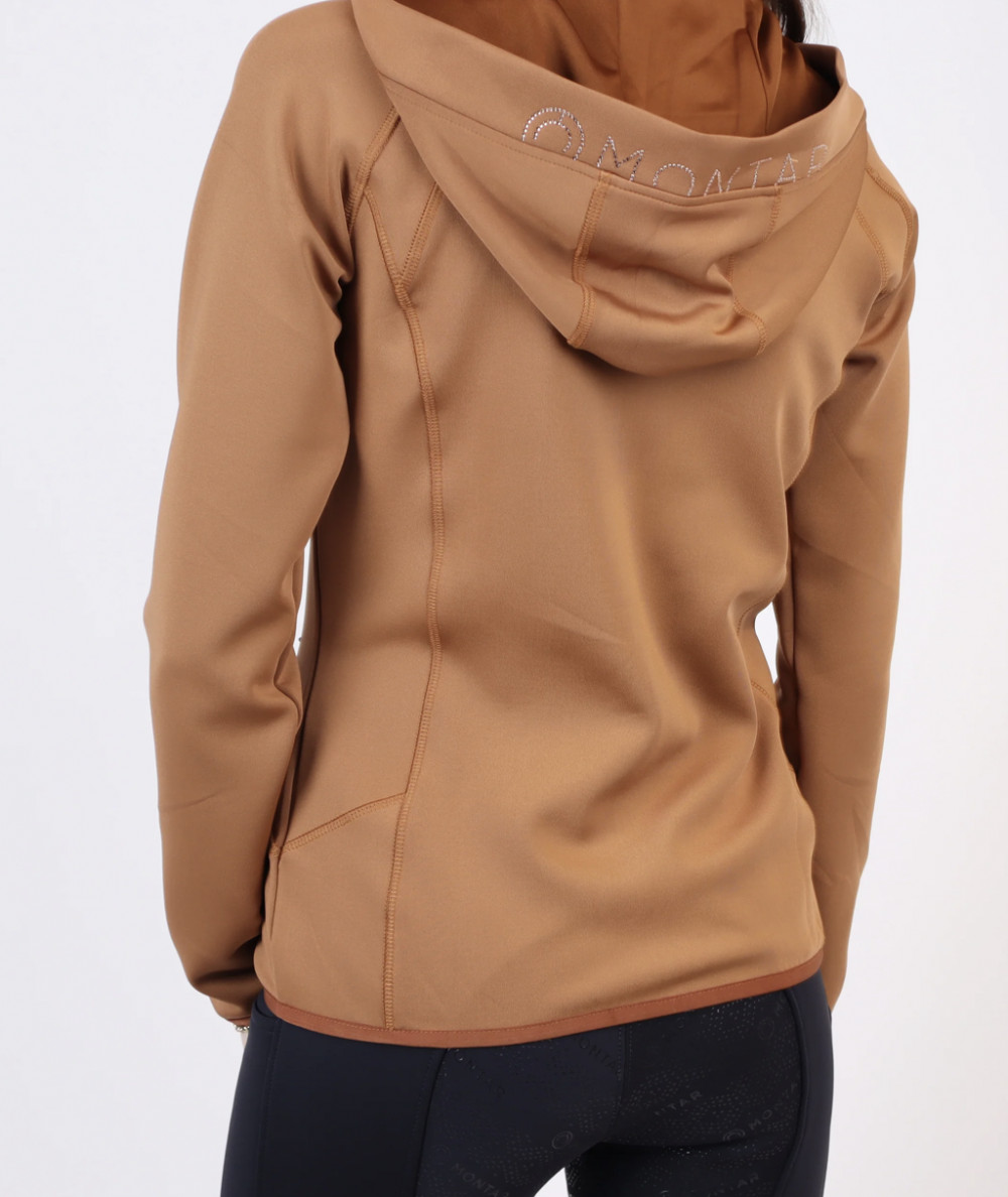 SUDADERA LIZA CON CAPUCHA MONTAR