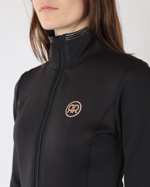 CHAQUETA ROSEGOLD CRYSTAL REBEL MONTAR 2