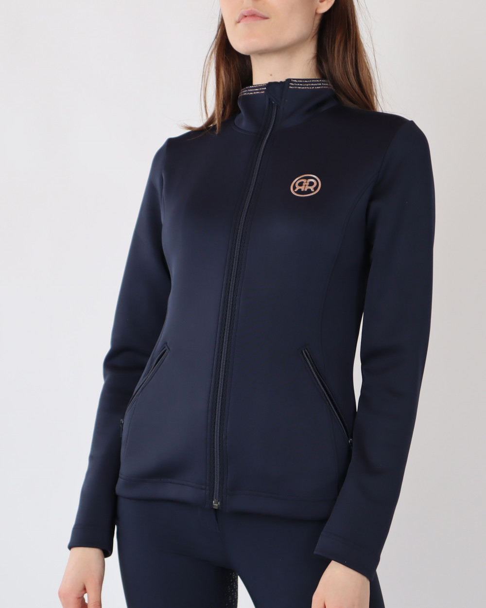 CHAQUETA ROSEGOLD CRYSTAL REBEL MONTAR