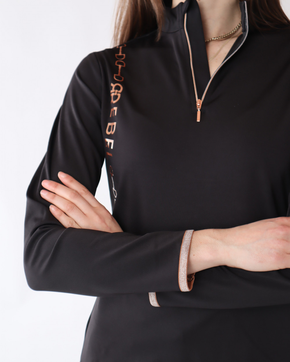 POLO ZIPPER ROSEGOLD REBEL MONTAR
