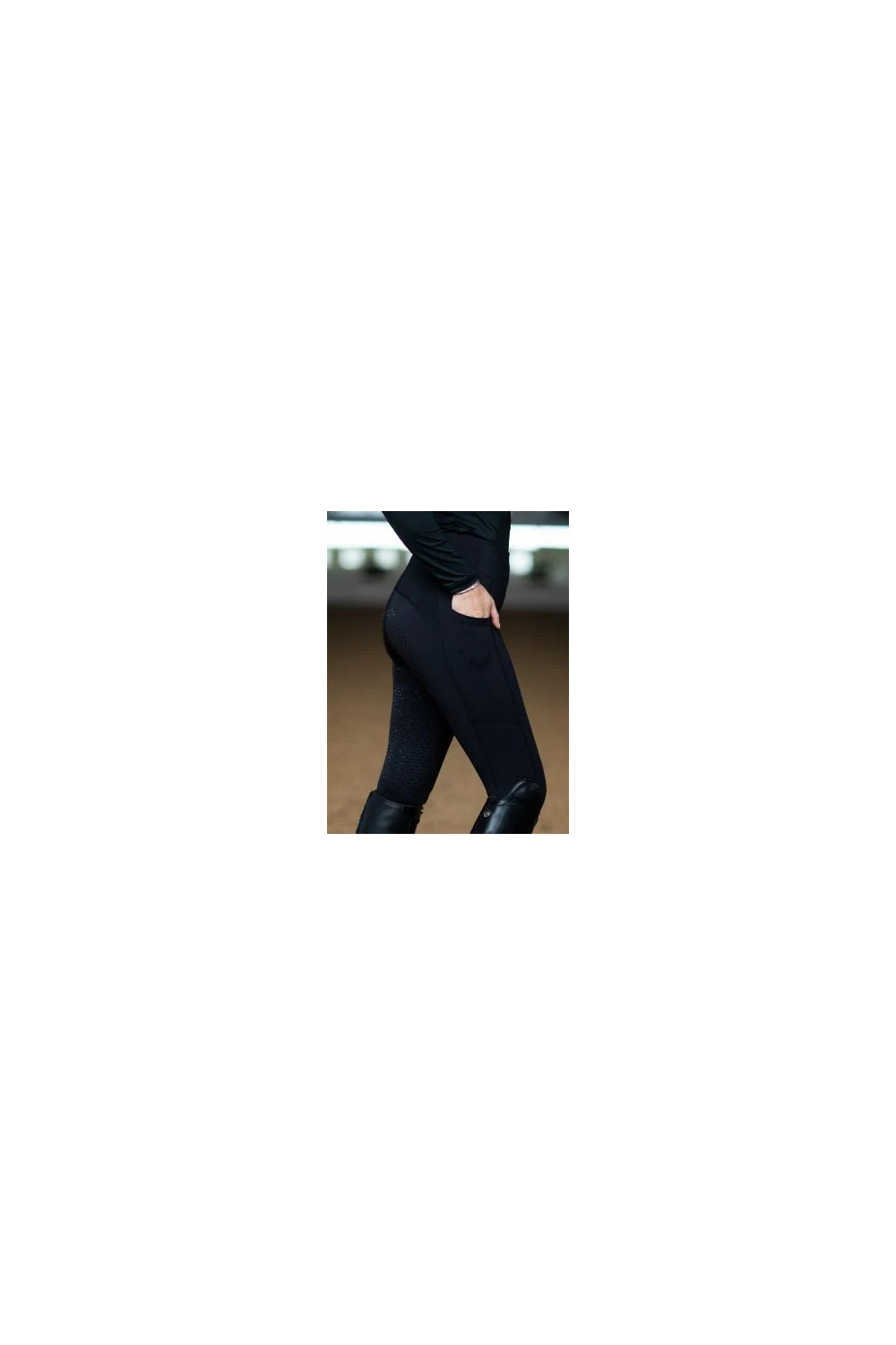 MALLAS ALL BLACK FULL GRIP EQUESTRIAN STOKHOLM