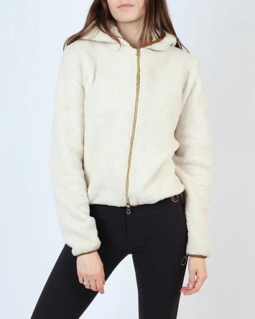 CHAQUETA TEDDY OFF WHITE MONTAR