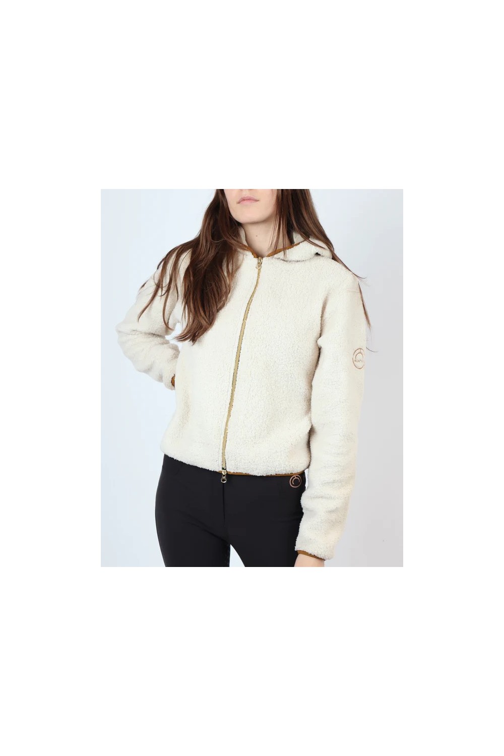 CHAQUETA TEDDY OFF WHITE MONTAR