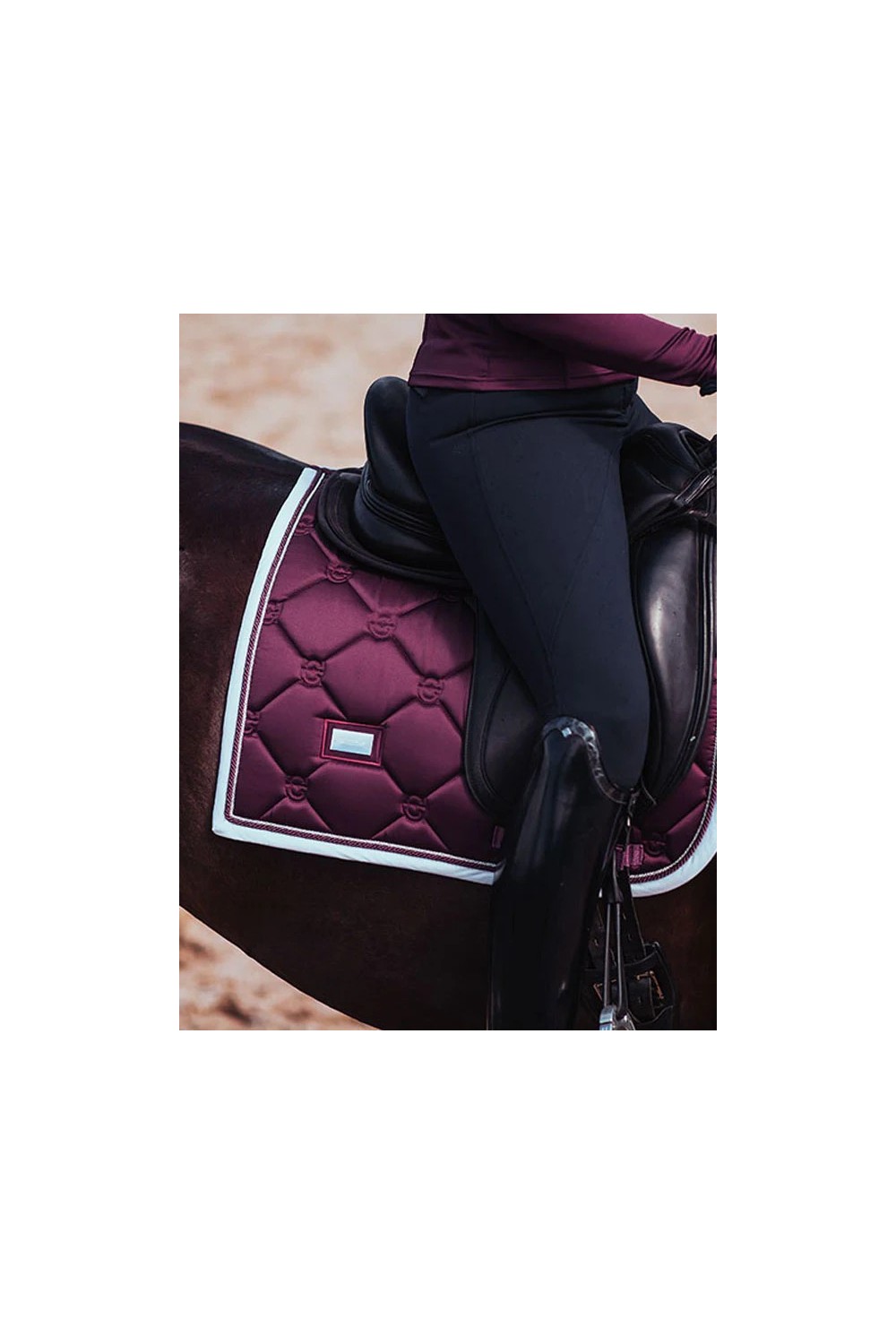 MANTILLA PURPLE WHITE EDGE EQUESTRIAN STOCKHOLM