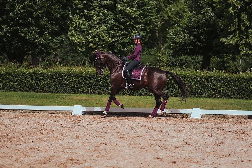 MANTILLA PURPLE WHITE EDGE EQUESTRIAN STOCKHOLM