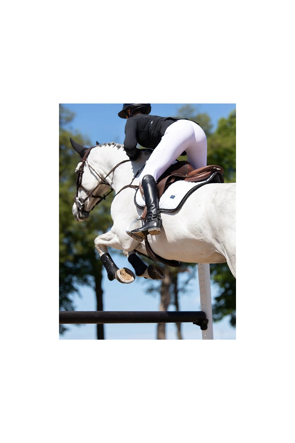 MANTILLA MODERN WHITE BLACK EDITION EQUESTRIAN STOCKHOLM