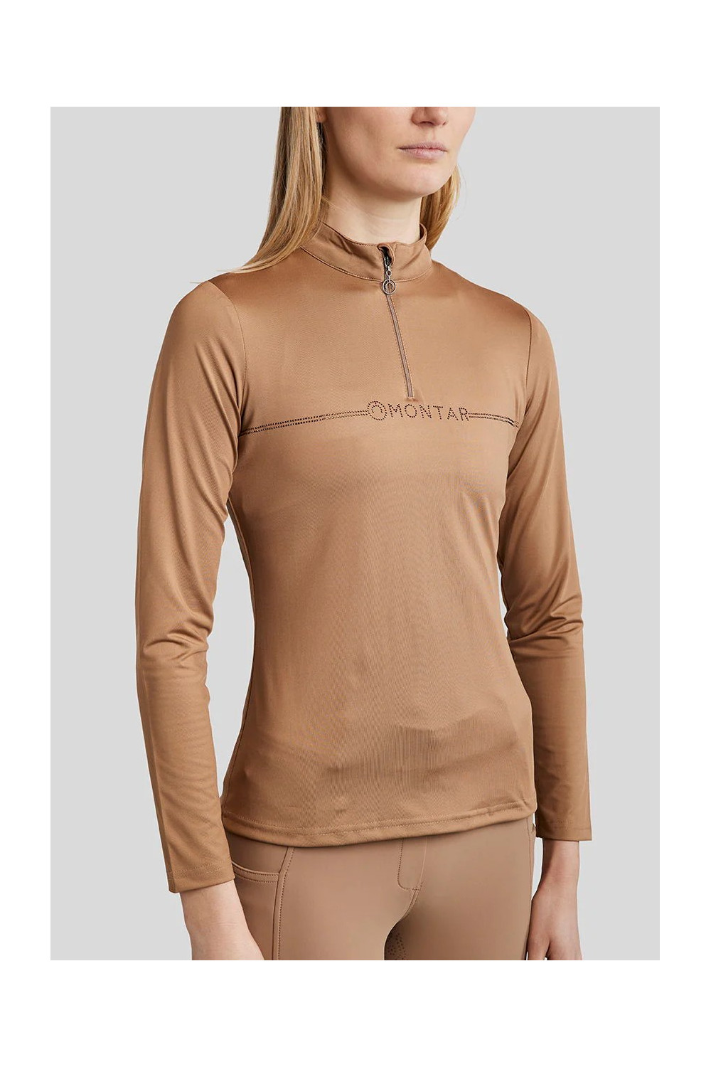 CAMISETA MOAVIANA CON LOGO DE CRISTALES MONTAR