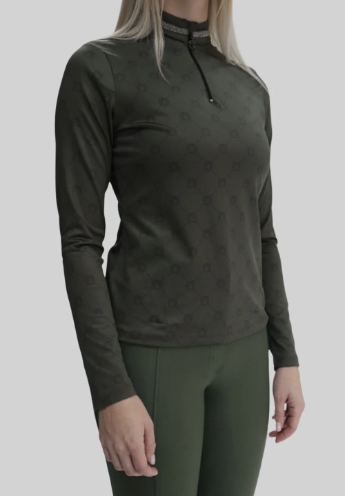 CAMISETA MOAVINA PRINTED MONOGRAM MONTAR