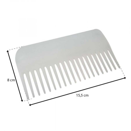 Peine Tattini clÃ¡sico 20 dientes Blanco 2