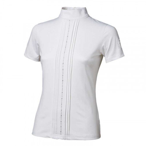 Camisa de concurso Tattini de mujer con fila de brillantes 2