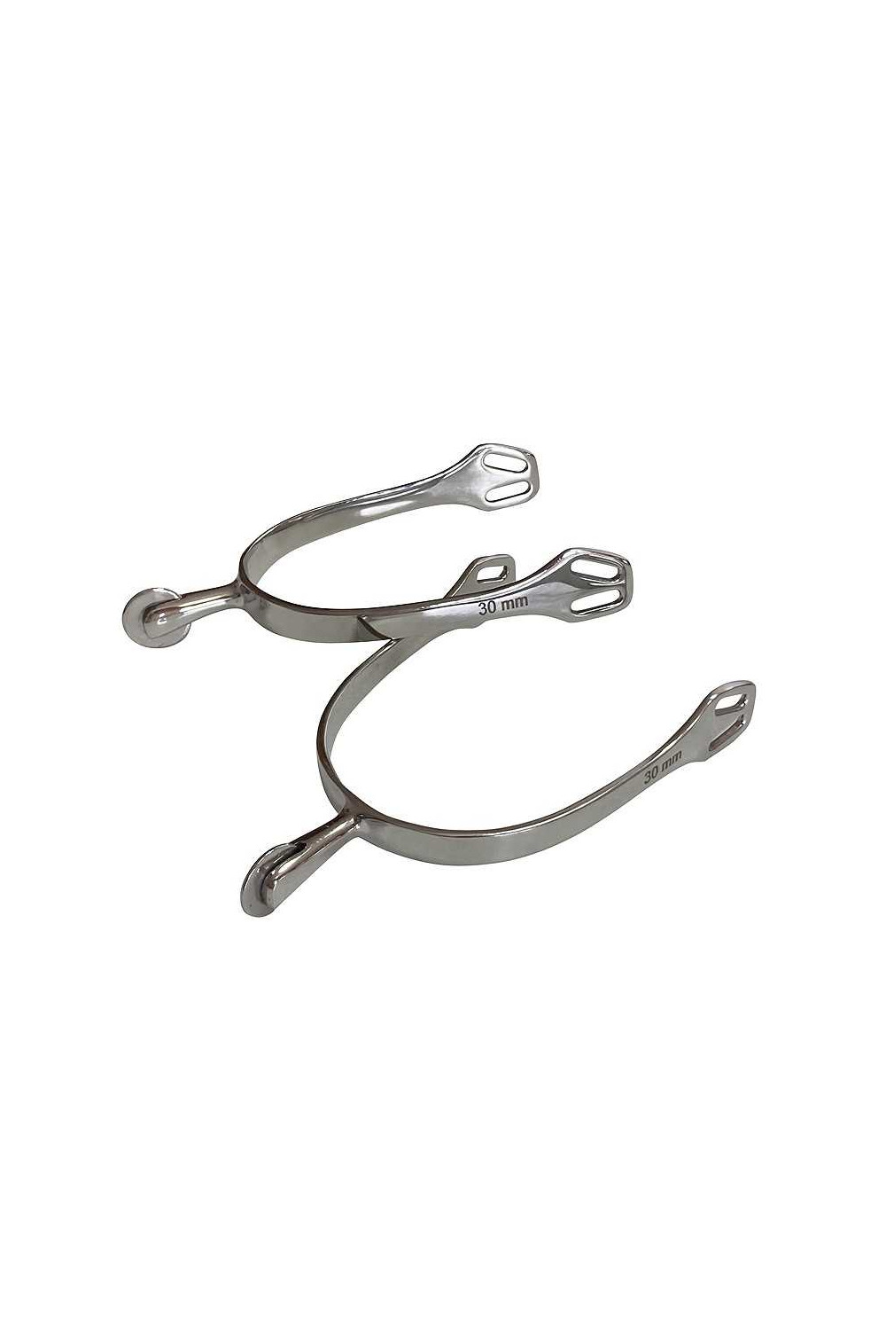 Espuela de acero inoxidable con ruleta